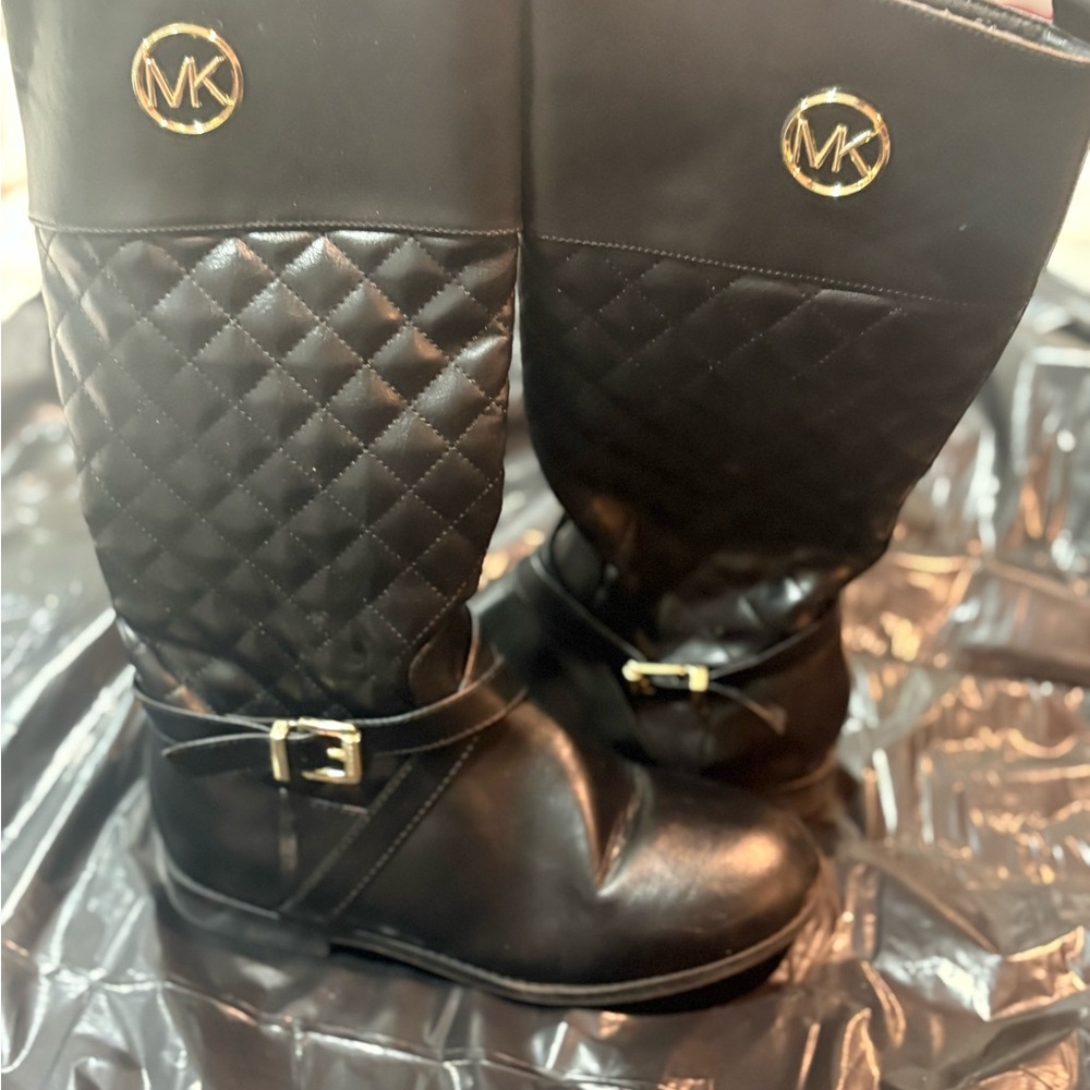 Michael Kors Black Leather Boots
